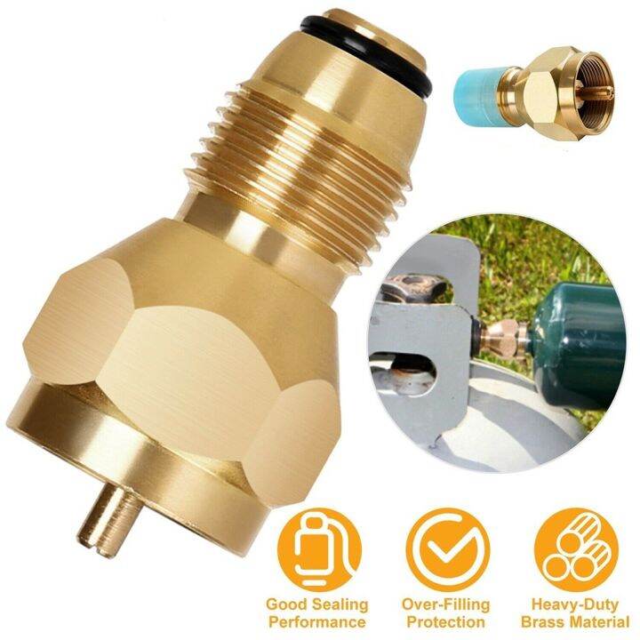 Camping Propane Refill Adapter Gas Cylinder Tank Bottles Brass