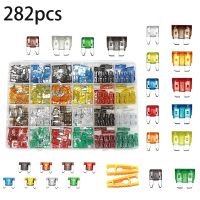 【YF】 282pcs Auto Fuse Assortment Kit - Blade Standard   Mini Low Profile Sizes For Boat Cars Trucks