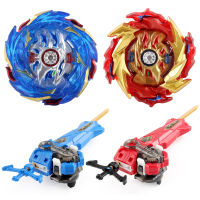 Beyblade Burst Booster ชุด Superking B-174 01 Hyperion Burn + B-174 02 Helios Volcano โลหะ Spinning Top Battle ของเล่น LR Launcher Grip Kit