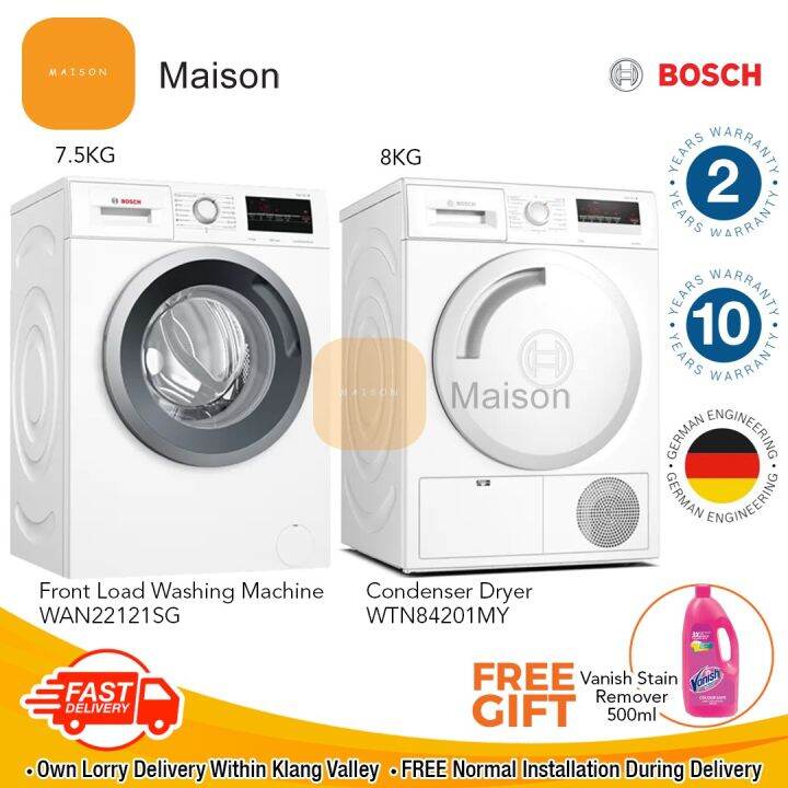 [Sales] Bosch Front Load Washer 7.5KG WAN22121SG + Bosch
