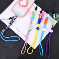 Braided Mobile Phone Lanyard Strap Hanging Chain Ring Cord with Patch Wrist Strap Cell Phone Holder Detachable Rope Keychain