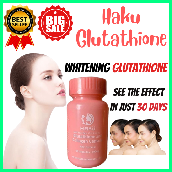 💯💯 Haku Glutathione And Collagen Capsule | Alpha Lipoic Acid ...