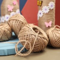 【YD】 1.5mm 50M/Roll Jute Burlap Cords Crafts Rope Thread Wedding Birthday