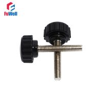 4Pcs M5 Pria Benang Knurled Tombol Clamp Bakelite Sekrup Tombol Clamp Mekanis Hitam Thumb 18Mm Kepala 10-50Mm Benang Pegangan Knob