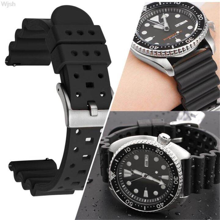 18-20-22mm-24mm-fluorine-rubber-sport-diving-quick-release-สายนาฬิกาสำหรับ-samsung-s3-huawei-gt-2e-สำหรับ-seiko-omega-strap