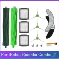 12PCS Rubber Brushes HEPA Filters Side Brush Mop Cloth for IRobot Roomba Combo J7+ Robotic Vacuum Cleaner Parts