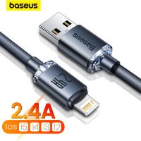 Baseus USB Cable For iPhone 14 13 12 Pro Max X XR XS 8 7 6s 6 iPad Fast Data Charging Charger USB Wire Cord Mobile Phone Cables Wall Chargers
