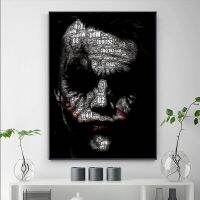 บทคัดย่อ Modern Movie Joker โปสเตอร์ภาพวาดสีน้ำมันบนผ้าใบ Decor Wall Art รูปภาพสำหรับ Home - Comics สไตล์ Liyanhong2