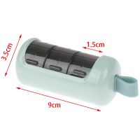 Mini Portable Pill Case Keychain Outdoor Pocket Reliable Sealed Pill Box 3 Compartments Container Carry Bottle Case