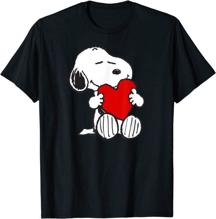 Peanuts Valentine Snoopy Hugging Heart TShirt Lazada PH