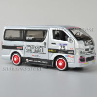 โมเดลยานพาหนะเชิงพาณิชย์ Toyota Hiace MPV ขนาด 1:32 ของเล่นสําหรับเด็ก