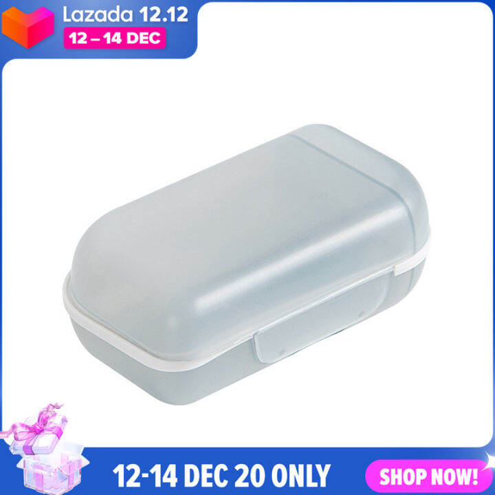 YKS Portable Sealed Round Shampoo Bar Soap Holder Box Case Container