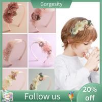 GORGESITY ของใหม่ อุปกรณ์เสริมห่วง งานทำมือ ขนนกมุก ดอกไม้ headbands มงกุฎสำหรับงานแต่งงาน เครื่องประดับศีรษะปาร์ตี้ ที่คาดผมดอกไม้