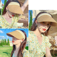 Pro หมวก​สานครึ่งหัว หมวกสานกันแดด สไตล์เกาหลี  Sun hat