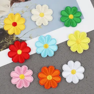 Daisy Flower Iron On Patches, Decorative Patch, DIY Crafts