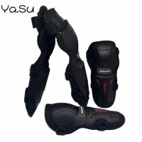 4Pcs Motorcycle Knee Pads Elbow Pads Protective Lightweight Breathable Protective Gear SafetyAdjustable Kneeed Protection Kit