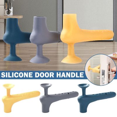 【cw】 Silicone Door Handle Cover Anti collision Noiseless Doorknob Cup Safety Knob Baby Z4X9 ！