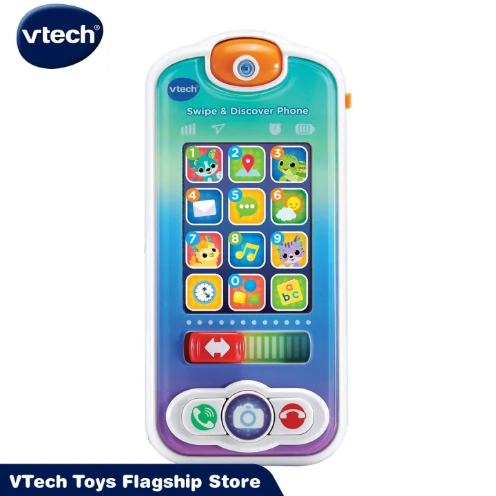 Vtech Touch And Chat Light Up Baby Toy Phone Swipe Discover Baby Toy Phone Lazada Ph