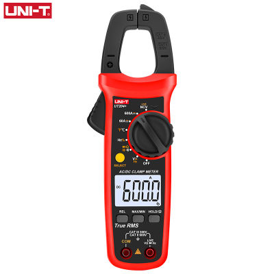 UNI-T Digital Clamp Meter True RMS UT202A + UT204 + AC DC เครื่องทดสอบแรงดันไฟฟ้า Clamp Multimeter ความต้านทานความถี่ Capacitance Meter