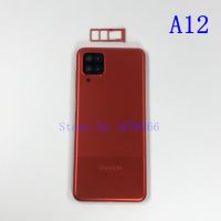 【⊕Good quality⊕】 SRFG SHOP สำหรับ Samsung Galaxy A12 A125f Sm-A125f/Ds ที่คลุมฝาหลังเลนส์กระจกกล้องถ่ายรูปอะไหล่ฝาครอบด้านหลัง