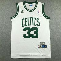 Adidas NBA legendary star Boston Celtics Larry Bird 33 jersey Retro jersey mens basketball quick-drying vest