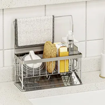 Kitchen Rag Rack Countertop Rack Drying Sponge Dishcloth Drain Rack Storage  Rack