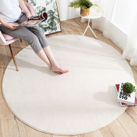 Eovna Area Rug for Living Room Modern Solid Color Round Carpet Sofa Coffee Table Non-slip Mat Bedroom Bedside Floor Rug