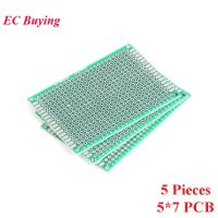 【YF】△∈✺  5pcs 5x7cm 5x7 Side Prototype PCB diy Printed Circuit Board 2.54mm Glass