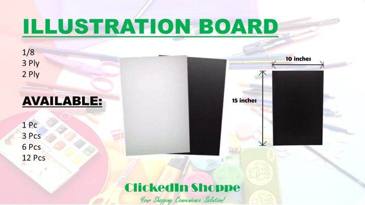 Illustration Board 1 8 Size 12 Pcs Set School Supplies Art Materials 