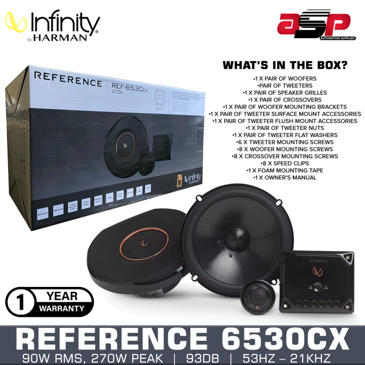Infinity Reference REF 6530cx 6.5" Component Car Speaker System 2 Way