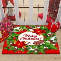 พรมคริสต์มาส Christmas decorations พรมปูพื้นคริสต์มาส Carpet living room rug คริสต์มาสคริสมาส ตกแต่ง christmas พรมปูพื้นห้องพรมห้องรับแขก[ม้วนเพื่อจัดส่ง]