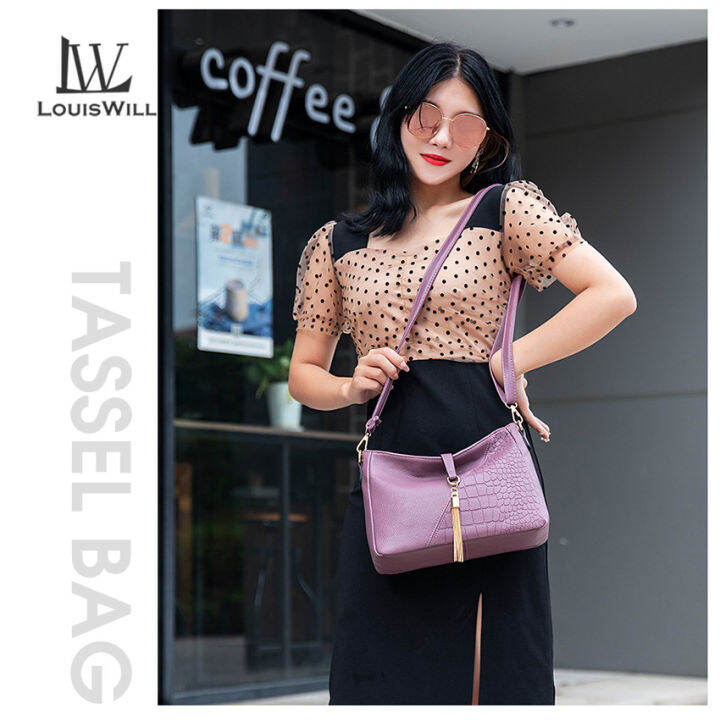 louiswill-women-s-bag-soft-leather-tassel-bag-single-shoulder-crossbody-bag-mother-s-bag-travel-bag-retro-cross-body-bag-large-capacity-crossbody-bag-casual-messenger-bags-for-female-กระเป๋า