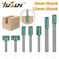 YUSUN 8MM Shank ทําความสะอาดด้านล่างบิตเราเตอร์บิตเครื่องตัดมิลลิ่งงานไม้สําหรับไม้ Bit Face Mill Carbide Cutter End Mill