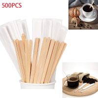 SUMMARIZE 500 Pcs ไม้สำหรับไม้ เครื่องกวนกาแฟ มัลติฟังก์ชั่ สะดวกสบายๆ เครื่องกวนกาแฟไม้ ของใหม่ 5.5นิ้วค่ะ เครื่องกวนไม้สำหรับกาแฟ ห้องครัวในบ้าน