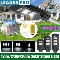 IP65 Waterproof 7000K 120W117LED/240W 234 LED/360W 351LED Solar Street Light Dusk to Dawn Outdoor Security Light