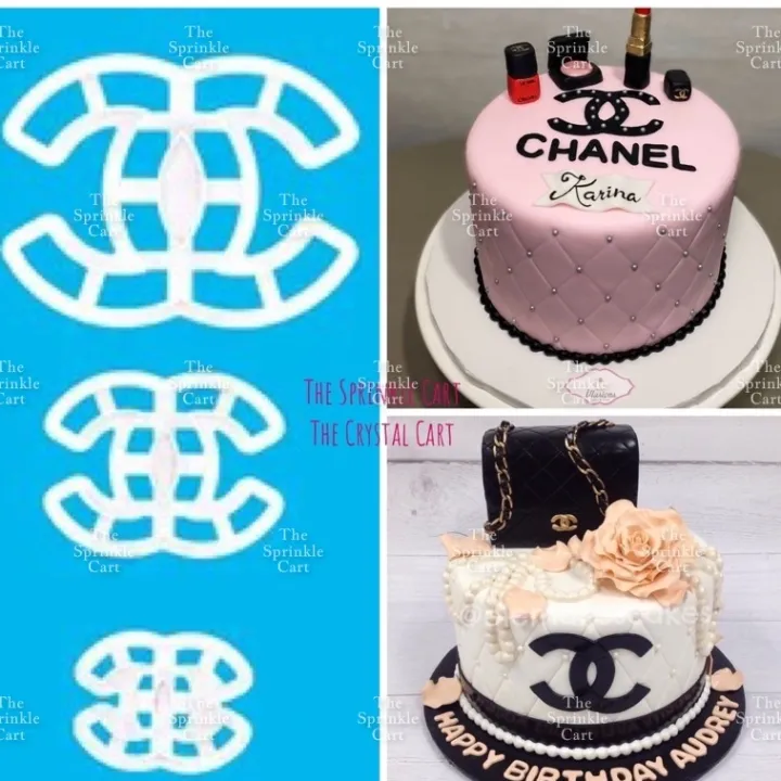 Gucci Chanel LV Designer Logo Pre-cut Edible Icing Cupcake or Cookie T –  Deezee Designs