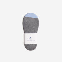 MARBLE &amp; WOOD Invisible Socks / Grey-Blue / Free Size ถุงเท้าหุ้มส้นเท้า เสริมเส้นใยบริเวณปลายเท้าและส้นเท้า ทนทาน ไม่ขาดง่าย