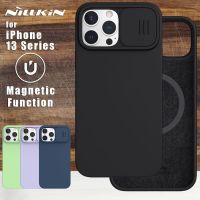 Nillkin for Apple iPhone 13 Pro Max Case Silky Magnetic Adapt Magsafe Sillicone PC Phone Back Cover case for iPhone 13 Pro Cases