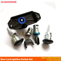 7ชิ้นเซ็ตสำหรับ FORD TRANSIT MK7 2006-2014ล็อค SETLOCKSET ประตู BONNET จุดระเบิด6C1AV22050XB 4874508 4874507