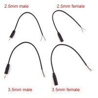 【CW】❉  5pcs 25CM 2pin Extension Wire 2.5mm 3.5mm Cable Male Female Plug Audio Repair Charger