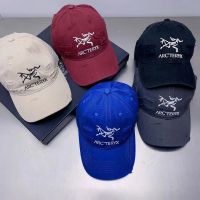 Arcteryx New Trendy Brand Big Bird Letter Baseball Cap Washed Couple Sports Cap All-Match With Holes To Make Old Sun Visor