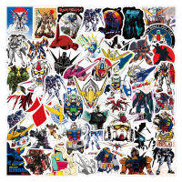 50ชิ้นสติ๊กเกอร์กราฟฟิตีชุด Gundam สำหรับกระเป๋าเดินทางเคสมือถือแล็ปท็อปหมวกกันน็อคสเก็ตบอร์ดกันน้ำสติกเกอร์ตกแต่งของเล่นสร้างสรรค์ DIY