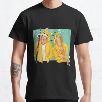 หนึ่งชิ้นกฎหมายและ Zoro คู่น่ารัก Pikapika ชุดนอน Nathanielc1991 T เสื้อ Hip Hop ผู้ชายผู้หญิงผ้าฝ้าย100% คู่สไตล์ใหม่