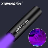 USB Rechargeable 365nm UV Flashlight Ultraviolet Lamp Torch Black Light Pet Moss Detector For Cat Dog Stains Bed Bug Moldy Food Rechargeable  Flashlig