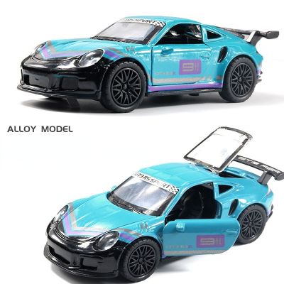 1:36 911 GTR Alloy Car Model M4 Diecasts &amp; Toy Vehicles Double Doors Openable R8 Pull Back Collectable Toys For Children Gift
