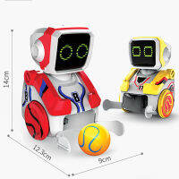 Silverlit Kickabot Original Twos Person รีโมทคอนล Kickball หุ่นยนต์สามารถเปิดตัวลูกของเล่นแบบโต้ตอบความตื่นเต้นของเล่นสำหรับชาย
