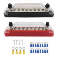 10 Way Screw Terminal Blocks 150A Busbar with Terminals for Vehicle and Boat Wiring Rebuilds Supports Up to 48V