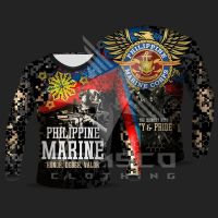 [In stock] 2023 design Tactical Phil Marine Corps Long Sleeves Full Sublimation，Contact the seller for personalized customization of the name