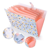 Expanding File Folder Floral A4 and Letter Size Archival File Holder Organizer 8 Pockets