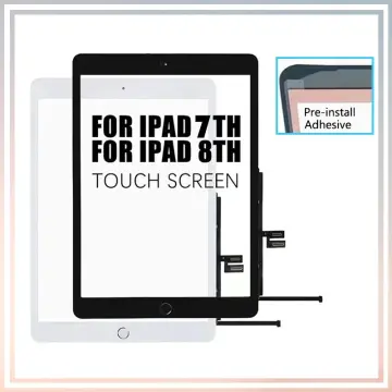 iPad 7 7th Gen 10.2 Touch Screen Digitizer Glass A2198 A2200 A2197 + Home  Button